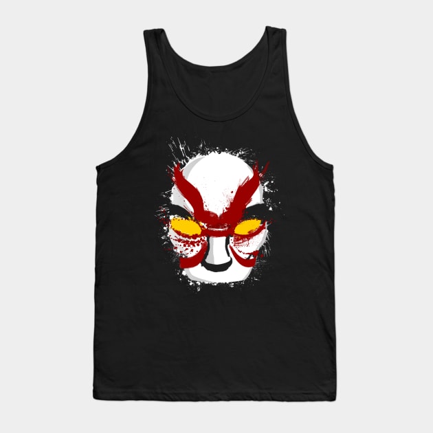 Evil Budokay mask splatted Tank Top by LegendaryPhoenix